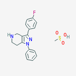 1H-Pyrazolo[4,3-c]pyridine,3-(4-fluorophenyl)-4,5,6,7-tetrahydro-1-phenyl-, monomethanesulfonate
