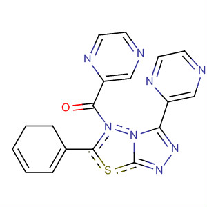 1,2,4-Triazolo[3,4-b][1,3,4]thiadiazole,5,6-dihydro-6-phenyl-3-pyrazinyl-5-(pyrazinylcarbonyl)-