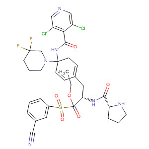 L-Phenylalanine,(4R)-1-[(3-cyanophenyl)sulfonyl]-4-(3,3-difluoro-1-piperidinyl)-L-prolyl-4-[[(3,5-dichloro-4-pyridinyl)carbonyl]amino]-, ethyl ester