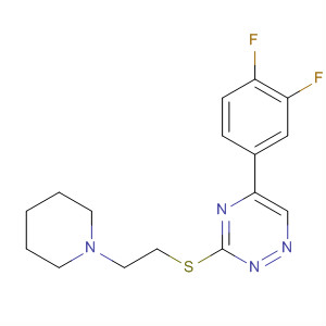 1,2,4-Triazine, 5-(3,4-difluorophenyl)-3-[[2-(1-piperidinyl)ethyl]thio]-