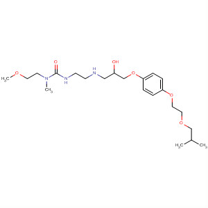 Urea,N'-[2-[[2-hydroxy-3-[4-[2-(2-methylpropoxy)ethoxy]phenoxy]propyl]amino]ethyl]-N-(2-methoxyethyl)-N-methyl-