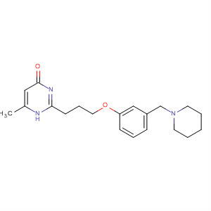 4(1H)-Pyrimidinone,6-methyl-2-[3-[3-(1-piperidinylmethyl)phenoxy]propyl]-