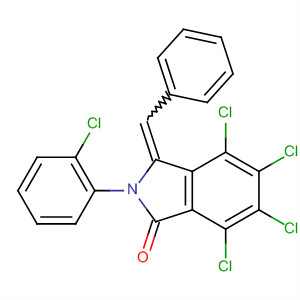 1H-Isoindol-1-one,4,5,6,7-tetrachloro-2-(2-chlorophenyl)-2,3-dihydro-3-(phenylmethylene)-