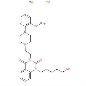 2,4(1H,3H)-Quinazolinedione,1-(5-hydroxypentyl)-3-[2-[4-(2-methoxyphenyl)-1-piperazinyl]ethyl]-,dihydrochloride