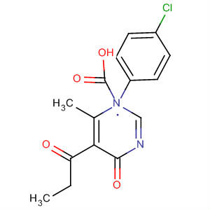 3-Pyridazinecarboxylic acid,1-(4-chlorophenyl)-1,4-dihydro-6-methyl-4-oxo-5-(1-oxopropyl)-
