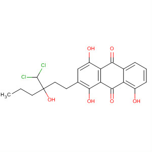 9,10-Anthracenedione,2-[3-(dichloromethyl)-3-hydroxyhexyl]-1,4,8-trihydroxy-