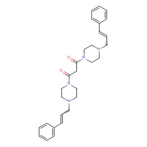 Piperazine,1,1'-(1,3-dioxo-1,3-propanediyl)bis[4-(3-phenyl-2-propenyl)-