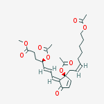 (4R,5E,7E,12S,14Z)-4,12,20-Tris(acetyloxy)-9-oxo-5,7,10,14-prostatetren-1-oic acid methyl ester