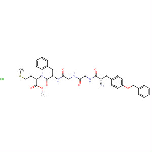 L-Methionine,N-[N-[N-[N-[O-(phenylmethyl)-L-tyrosyl]glycyl]glycyl]-L-phenylalanyl]-,methyl ester, monohydrochloride