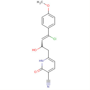 3-Pyridinecarbonitrile,6-[4-chloro-2-hydroxy-4-(4-methoxyphenyl)-3-butenyl]-1,2-dihydro-2-oxo-