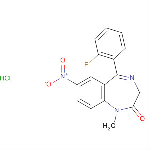 2H-1,4-Benzodiazepin-2-one,5-(2-fluorophenyl)-1,3-dihydro-1-methyl-7-nitro-, monohydrochloride