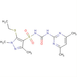 1H-Pyrazole-4-sulfonamide,N-[[(4,6-dimethyl-2-pyrimidinyl)amino]carbonyl]-5-(ethylthio)-1,3-dimethyl-