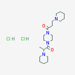 PIPERAZINE,1-(1-OXO-2-(PIPERIDIN-1-YL)PROPYL)-4-(1-OXO-3-(PIPERIDIN-1-YL)PROPYL)-,2HCL