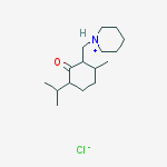 1-{[6-methyl-2-oxo-3-(propan-2-yl)cyclohexyl]methyl}piperidinium chloride