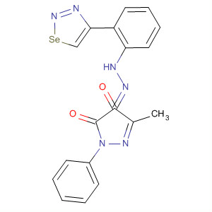 1H-Pyrazole-4,5-dione, 3-methyl-1-phenyl-,4-[[2-(1,2,3-selenadiazol-4-yl)phenyl]hydrazone]