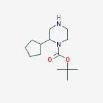 Tert-butyl 2-cyclopentylpiperazine-1-carboxylate