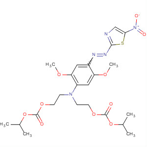 2,8,10-Trioxa-5-azadodecanoic acid,5-[2,5-dimethoxy-4-[(5-nitro-2-thiazolyl)azo]phenyl]-11-methyl-9-oxo-,1-methylethyl ester