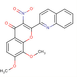 4H-1-Benzopyran-4-one, 7,8-dimethoxy-3-nitro-2-(2-quinolinyl)-