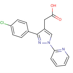 1H-Pyrazole-4-acetic acid, 3-(4-chlorophenyl)-1-(2-pyridinyl)-