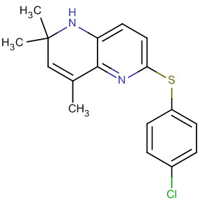 1,5-Naphthyridine, 6-[(4-chlorophenyl)thio]-1,2-dihydro-2,2,4-trimethyl-