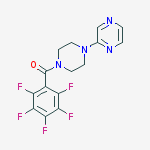 Piperazine, 1-(pentafluorobenzoyl)-4-pyrazinyl-