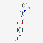 Benzoic acid, 4-propoxy-, 4-[[(2-chlorophenyl)imino]methyl]phenyl ester