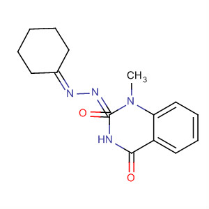 2,4(1H,3H)-Quinazolinedione, 1-methyl-, 2-(cyclohexylidenehydrazone)
