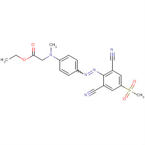 Glycine,N-[4-[[2,6-dicyano-4-(methylsulfonyl)phenyl]azo]phenyl]-N-methyl-, ethylester
