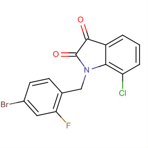 1H-Indole-2,3-dione, 1-[(4-bromo-2-fluorophenyl)methyl]-7-chloro-