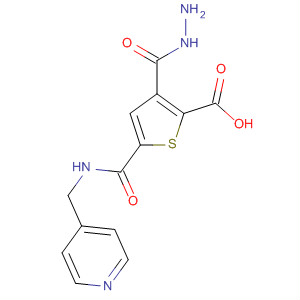 2-Thiophenecarboxylic acid, 5-[[(4-pyridinylmethyl)amino]carbonyl]-,hydrazide