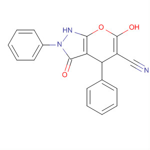 Pyrano[2,3-c]pyrazole-5-carbonitrile,1,2,3,4-tetrahydro-6-hydroxy-3-oxo-2,4-diphenyl-