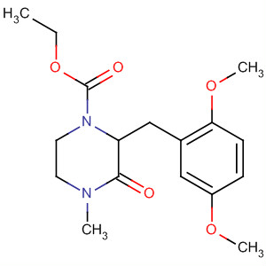 1-Piperazinecarboxylic acid,2-[(2,5-dimethoxyphenyl)methyl]-4-methyl-3-oxo-, ethyl ester