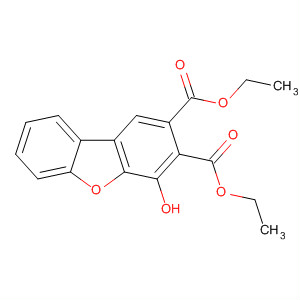 2,3-Dibenzofurandicarboxylic acid, 4-hydroxy-, diethyl ester