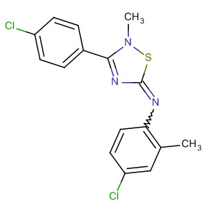 Benzenamine,4-chloro-N-[3-(4-chlorophenyl)-2-methyl-1,2,4-thiadiazol-5(2H)-ylidene]-2-methyl-