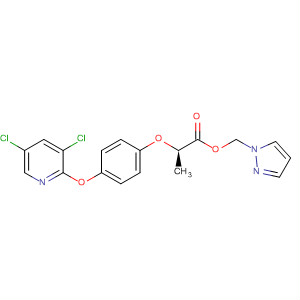Propanoic acid, 2-[4-[(3,5-dichloro-2-pyridinyl)oxy]phenoxy]-,1H-pyrazol-1-ylmethyl ester, (R)-