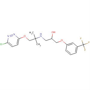 2-Propanol,1-[[2-[(6-chloro-3-pyridazinyl)oxy]-1,1-dimethylethyl]amino]-3-[3-(trifluoromethyl)phenoxy]-