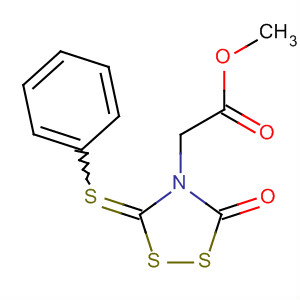 1,2,4-Dithiazolidine-4-acetic acid, 3-oxo-a-phenyl-5-thioxo-, methylester