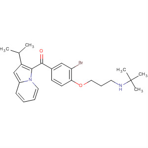Methanone,[3-bromo-4-[3-[(1,1-dimethylethyl)amino]propoxy]phenyl][2-(1-methylethyl)-3-indolizinyl]-
