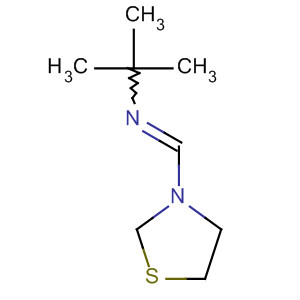 Thiazolidine, 3-[[(1,1-dimethylethyl)imino]methyl]-