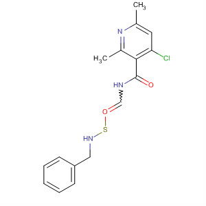 3-Pyridinecarboxamide,4-chloro-2,6-dimethyl-N-[[(phenylmethyl)amino]thioxomethyl]-