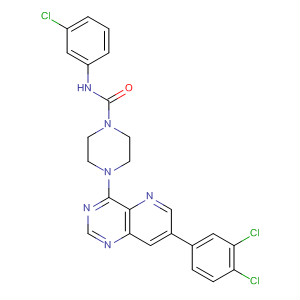 1-Piperazinecarboxamide,N-(3-chlorophenyl)-4-[7-(3,4-dichlorophenyl)pyrido[3,2-d]pyrimidin-4-yl]-