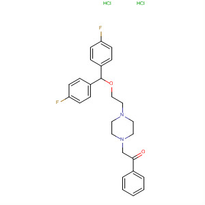 Ethanone,2-[4-[2-[bis(4-fluorophenyl)methoxy]ethyl]-1-piperazinyl]-1-phenyl-,dihydrochloride