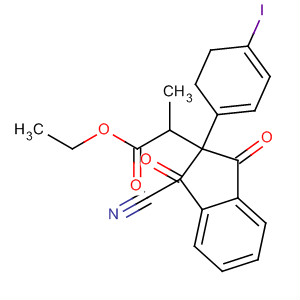 1H-Indene-2-propanoic acid,a-cyano-2,3-dihydro-b-(4-iodophenyl)-1,3-dioxo-, ethyl ester