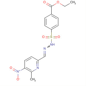Benzoic acid,4-[[[(6-methyl-5-nitro-2-pyridinyl)methylene]hydrazino]sulfonyl]-, ethylester, (Z)-