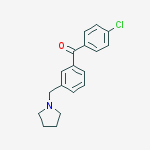 4-CHLORO-3-PYRROLIDINOMETHYL BENZOPHENONE