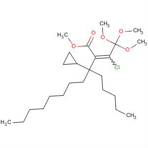 Cyclopropaneoctanoic acid,2-(1-chloro-2,2,2-trimethoxyethylidene)-3-octyl-, methyl ester