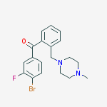 4-BROMO-3-FLUORO-2-(4-METHYLPIPERAZINOMETHYL) BENZOPHENONE