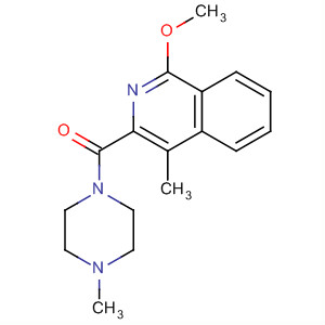 Piperazine, 1-[(1-methoxy-4-methyl-3-isoquinolinyl)carbonyl]-4-methyl-