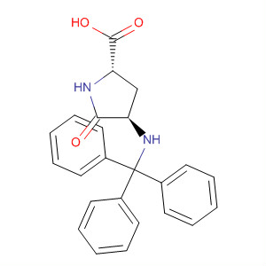 Proline, 5-oxo-4-[(triphenylmethyl)amino]-, trans-