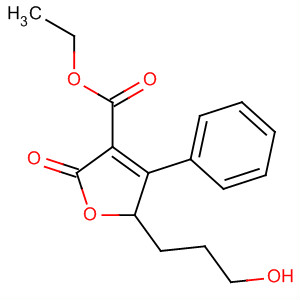 3-Furancarboxylic acid,2,5-dihydro-5-(3-hydroxypropyl)-2-oxo-4-phenyl-, ethyl ester
